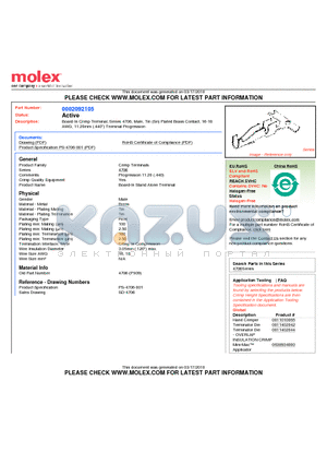 0002-07-2101 datasheet - Board-In Crimp Terminal, Series 4706, Male, Tin (Sn) Plated Brass Contact, 16-18 AWG, 11.20mm (.440