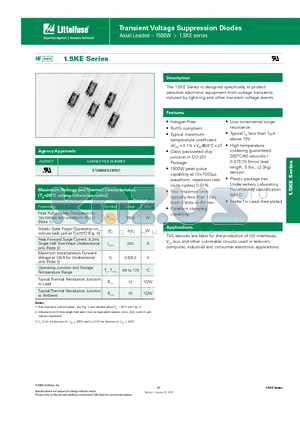 1.5KE22A-B datasheet - Transient Voltage Suppression Diodes