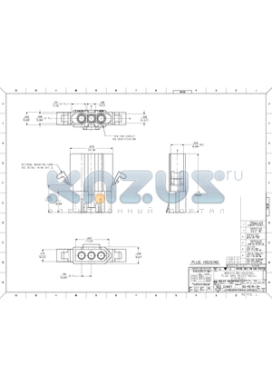 000309-2171 datasheet - .093/(2.36) HOUSINGS; PLUG AND RECEPTACLE; 3 CIRCUIT