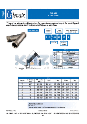 713-351 datasheet - Y Transition