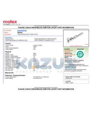 35426-9702 datasheet - Crimp Terminal 35426, 0.85mmb AVSS