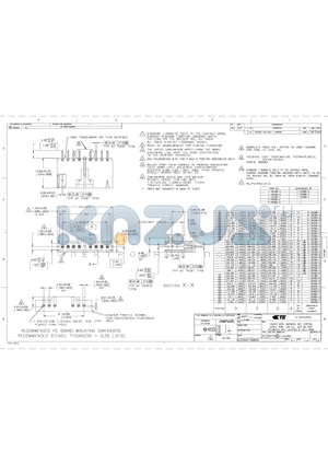 5-104362-1 datasheet - HEADER ASSY, AMPMODU MTE, VERTICAL SINGLE ROW, .100 C/L, .025 SQ POST POLARIZED, WITH LATCHING & HOLD DOWN