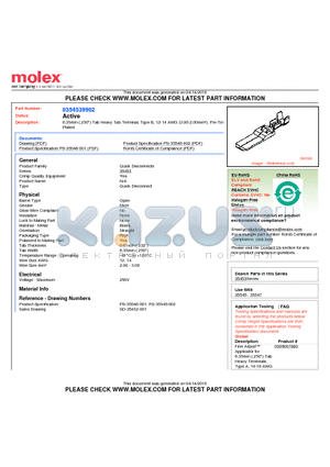 35453-9902 datasheet - 6.35mm (.250