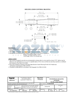 5-1195132-7 datasheet - STUB SPLICE SEALING SYSTEM, TIN PLATED CRIMP