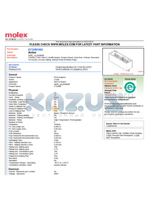 71349-1003 datasheet - 2.54mm (.100