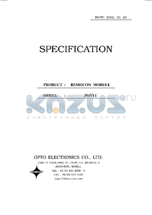 354VF1 datasheet - REMOCON MODULE