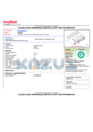 35506-0510 datasheet - 2.79mm (.110