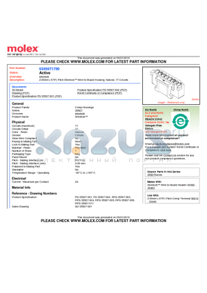 355071700 datasheet - 2.00mm (.079