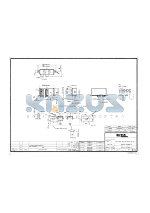 2557A-1208GX-D datasheet - USB A SERIES THREE PORT VERTICAL DIP TYPE