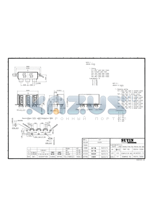 2557A-12G5T datasheet - USB A SERIES THREE PORT VERTICAL DIP TYPE