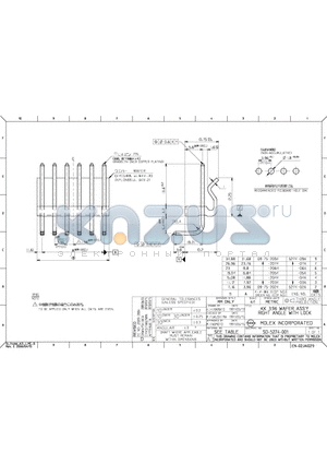 0009752054 datasheet - KK 3.96 WAFER ASSY RIGHT ANGLE WITH LOCK