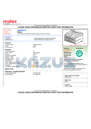 35564-2015 datasheet - 1.02mm (.040