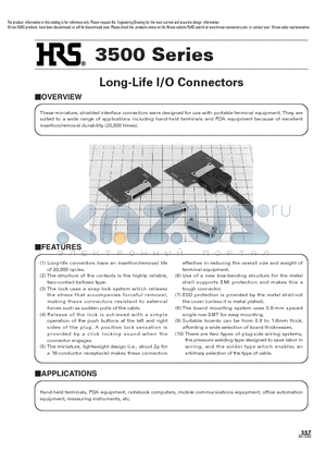 3560-16P datasheet - Long-Life I/O Connectors