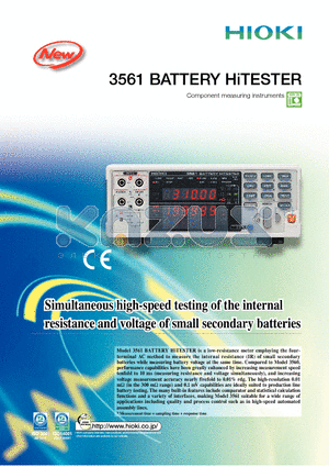 3561 datasheet - BATTERY HiTESTER