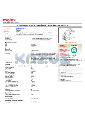 50-36-1668 datasheet - 4.20mm (.165