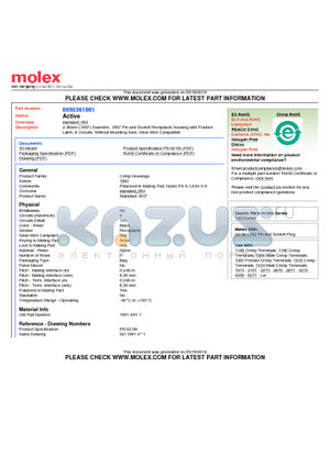 50-36-1691 datasheet - 2.36mm (.093