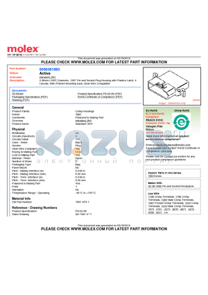 50-36-1693 datasheet - 2.36mm (.093