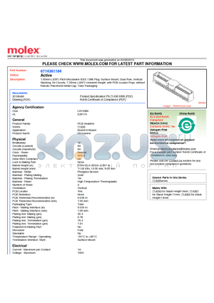 71436-1164 datasheet - 1.00mm (.039