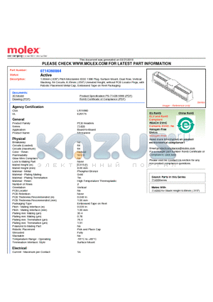 71436-0864 datasheet - 1.00mm (.039