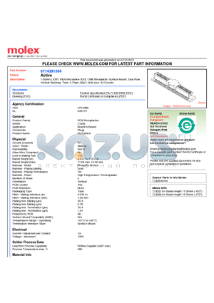 71439-1564 datasheet - 1.00mm (.039