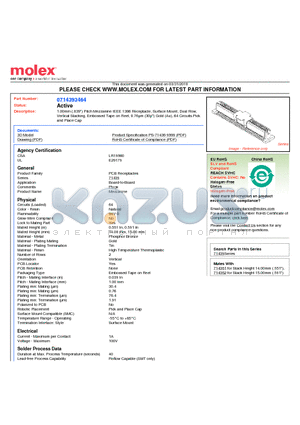 71439-3464 datasheet - 1.00mm (.039