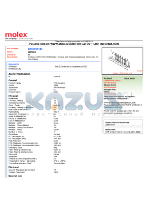 0010191141 datasheet - 5.08mm (.200