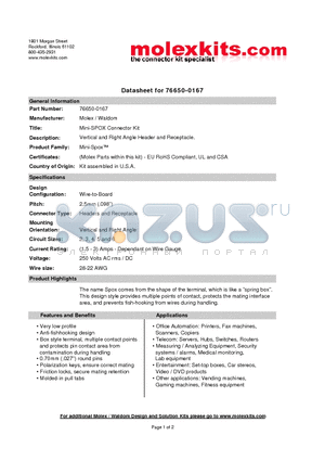 50-37-5053 datasheet - Vertical and Right Angle Header and Receptacle.