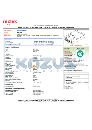 50-57-9210 datasheet - 2.54mm (.100