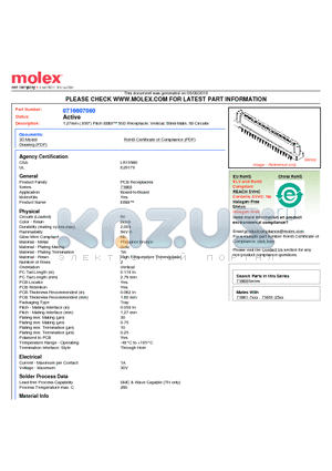 71660-7060 datasheet - 1.27mm (.050