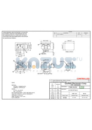 716W-X2-02 datasheet - AC RECEPTACLE