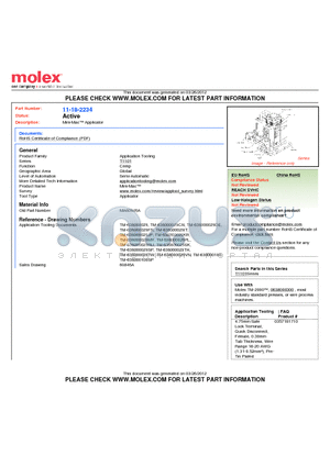 0011-18-2234 datasheet - Mini-Mac Applicator