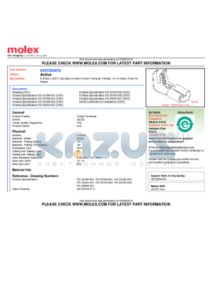 35725-3610 datasheet - 6.35mm (.250