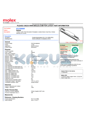 71742-0004 datasheet - 1.00mm (.039