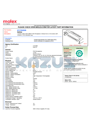 71743-4240 datasheet - 1.27mm (.050