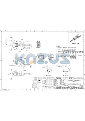 357450310 datasheet - .070 MALE TREMINAL-A(LARGE)