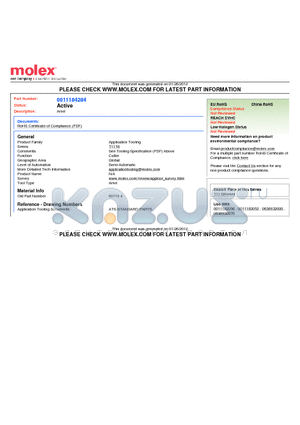 0011-18-4284 datasheet - Anvil