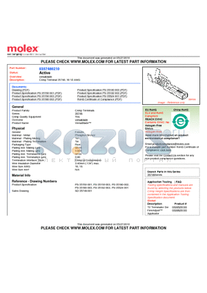 35748-0210 datasheet - Crimp Terminal 35748, 16-18 AWG