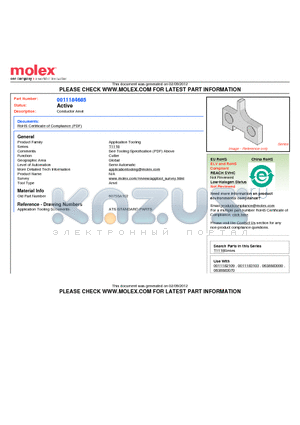 0011-18-4685 datasheet - Conductor Anvil