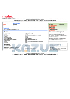 0011-18-4896 datasheet - Conductor Anvil