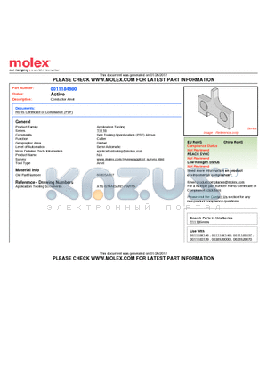 0011-18-4980 datasheet - Conductor Anvil