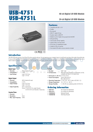 1960004544 datasheet - 48-ch Digital I/O USB Module