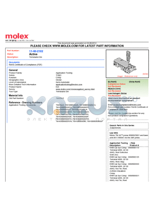 0011-40-2102 datasheet - Terminator Die