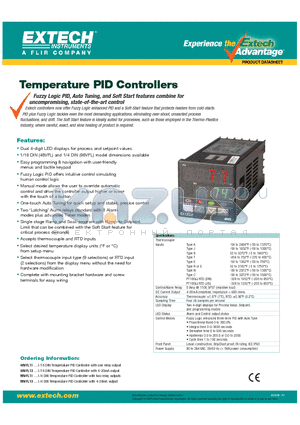 96VFL11 datasheet - Temperature PID Controllers