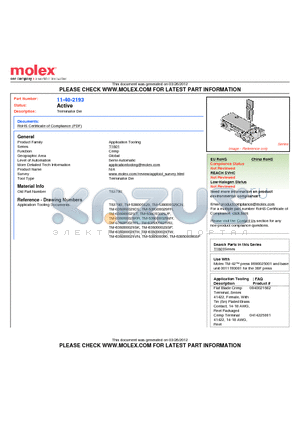 0011-40-2193 datasheet - Terminator Die