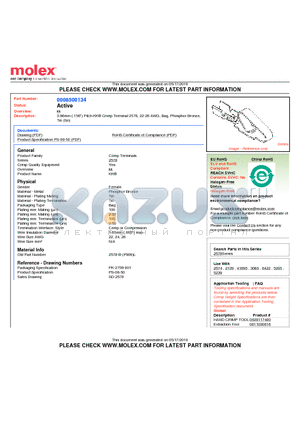 2578-B-P909L datasheet - 3.96mm (.156