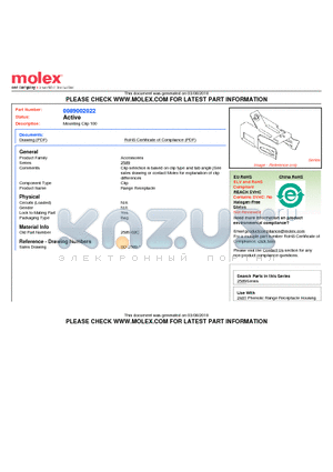 2589-02C datasheet - Mounting Clip 100