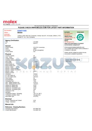 35857-1649 datasheet - 1.00mm (.039