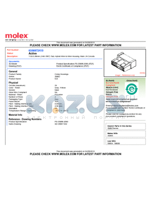 35897-2415 datasheet - 1.02/2.28mm (.040/.090