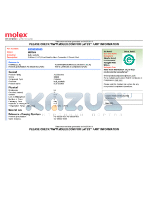 35903-0065 datasheet - 3.60mm (.141