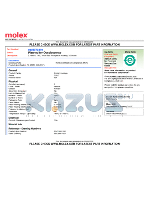 35957-0310 datasheet - 2.79mm (.110